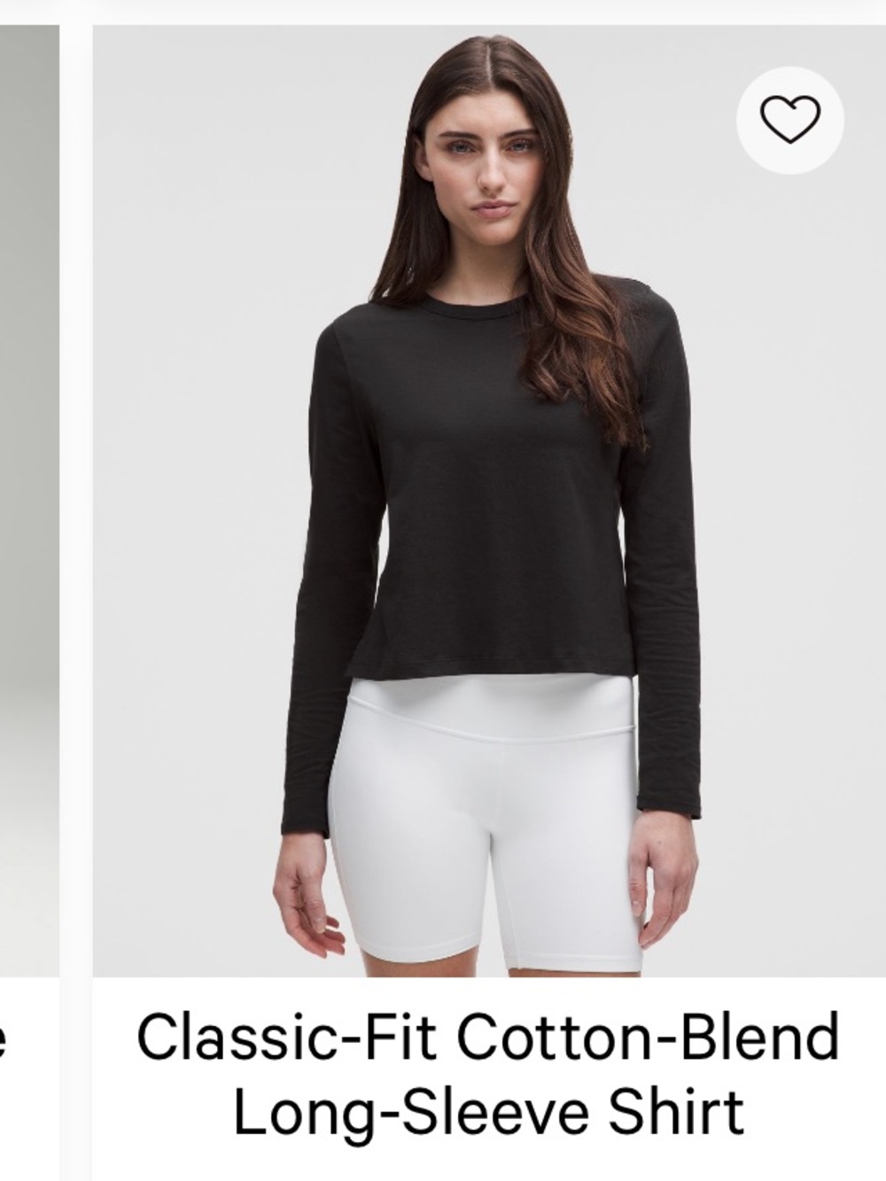 Lululemon Classic-Fit Cotton-Blend
Long-Sleeve Shirt size 4 black